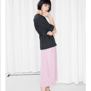 &Other Stories pleated skirt